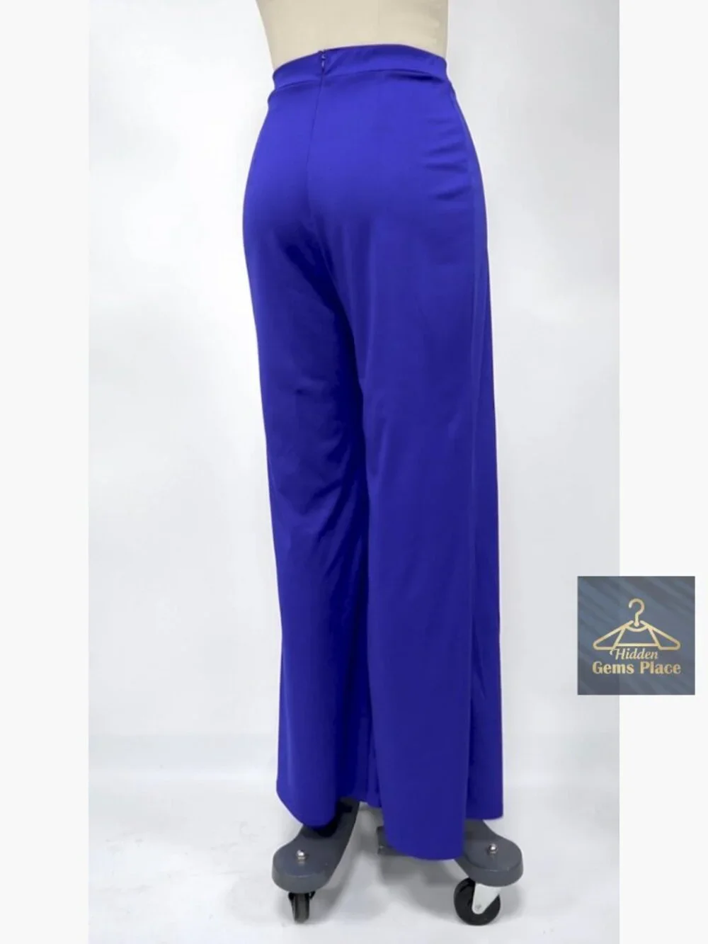 Wide Leg Dress Pants High Waisted Flowy Palazzo Trousers for Work Office - Picture 7 of 7